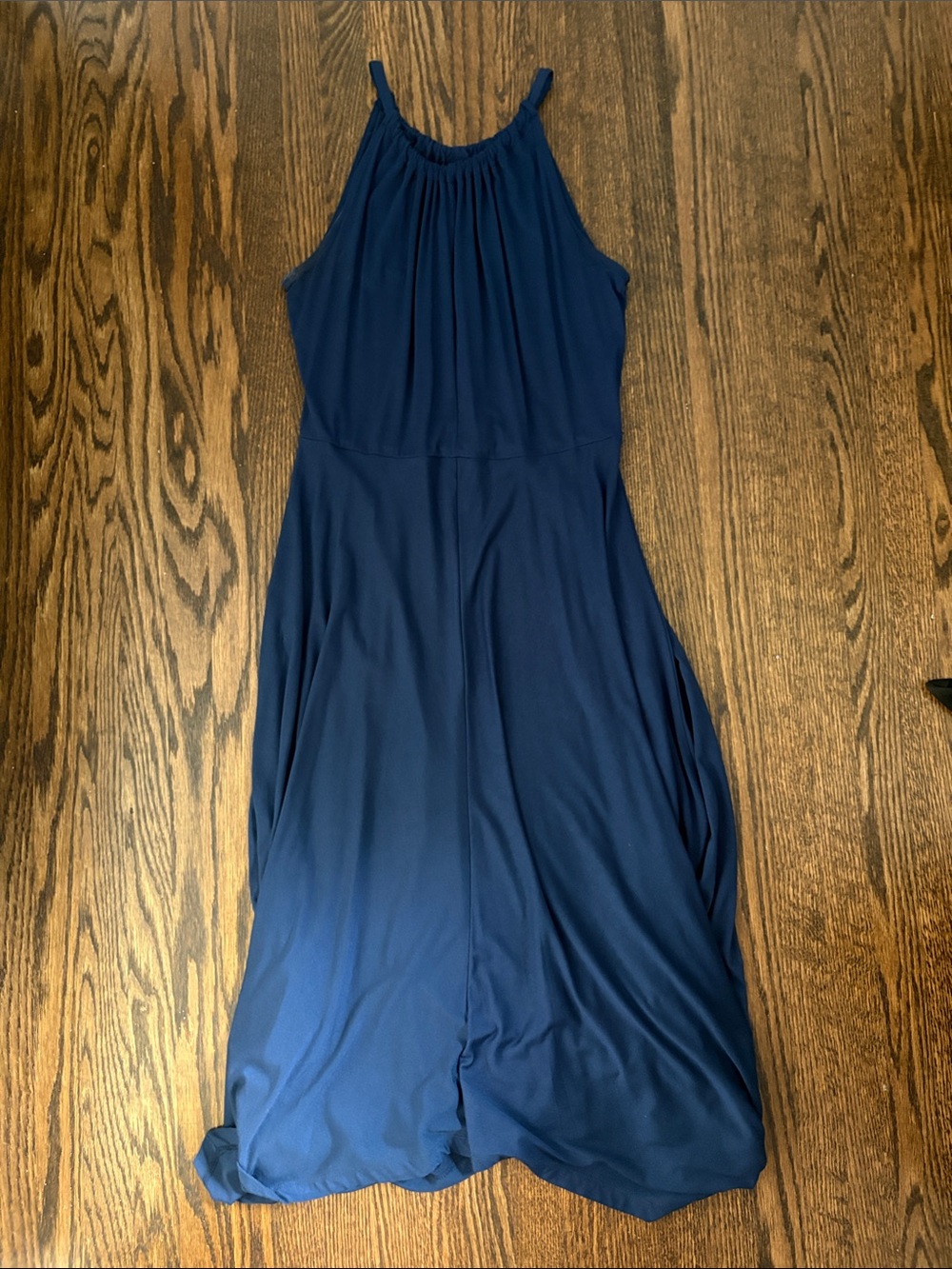 GAP Navy Halter-Style Maxi Dress